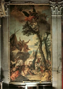 Giovanni Battista Tiepolo Painting - La reunión del maná Giovanni Battista Tiepolo
